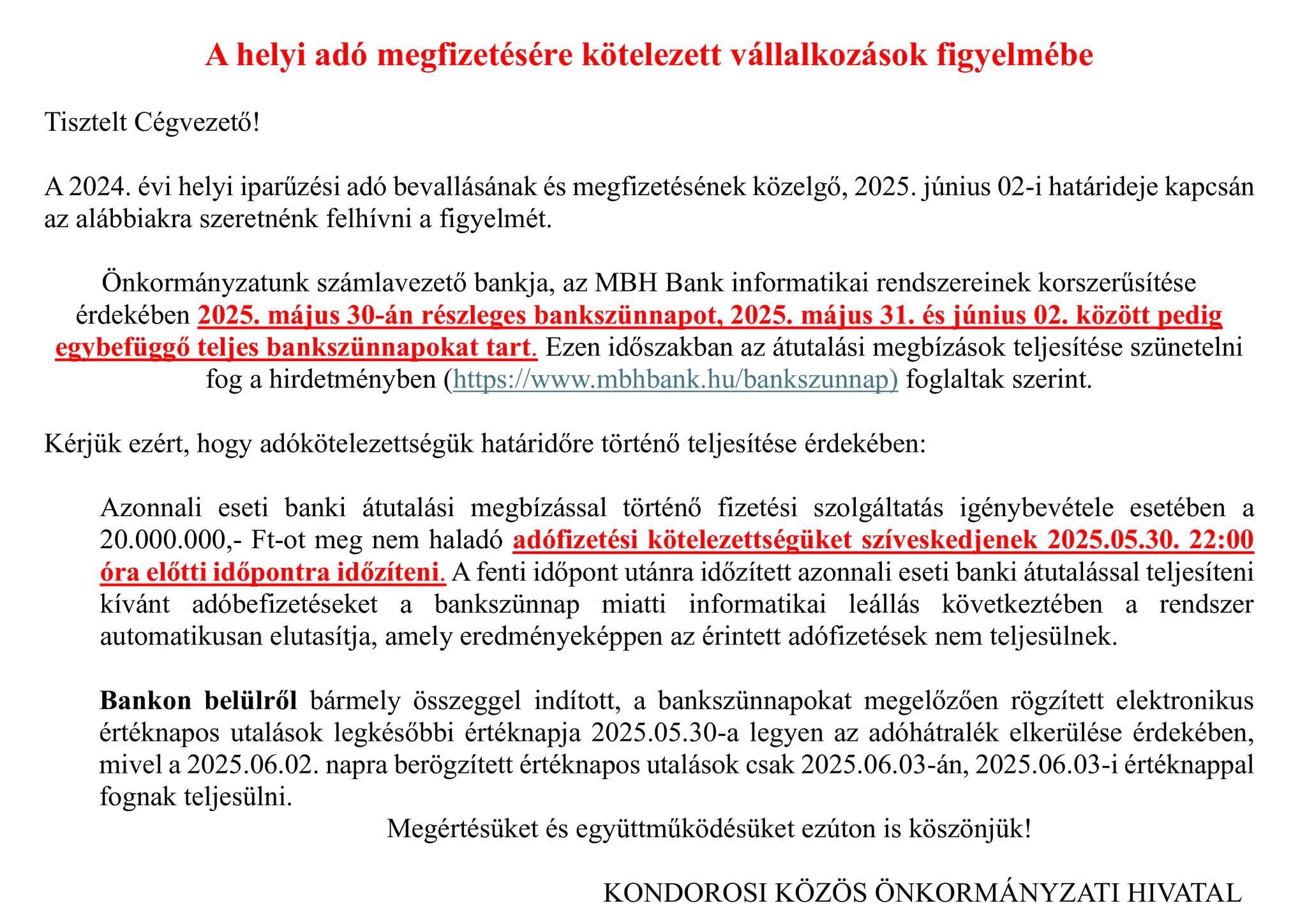 bankszunnap